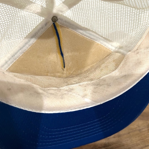 Vintage 80s  MOOG Nascar Racing Snapback Trucker Hat - Picture 3 of 6